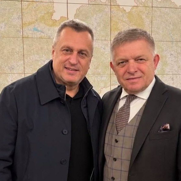 Na snímke Andrej Danko a Robert Fico na spoločnom stretnutí.