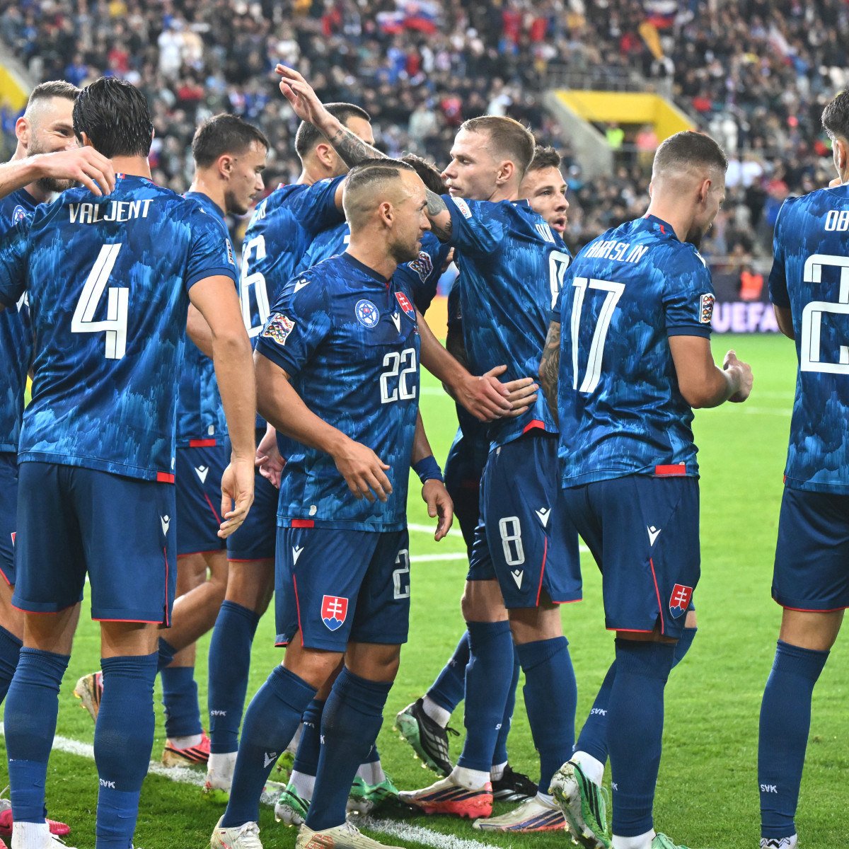 Gólová radosť slovenských futbalistov.