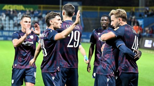 Gólová radosť futbalistov DAC Dunajskej Stredy.
