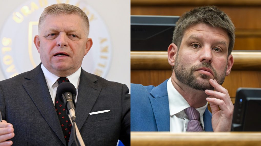 Robert Fico a Michal Šimečka.