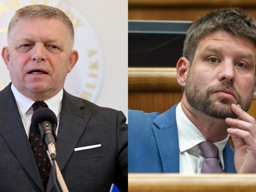 Robert Fico a Michal Šimečka.