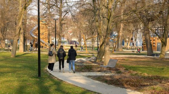Mestský Park v Nitre.