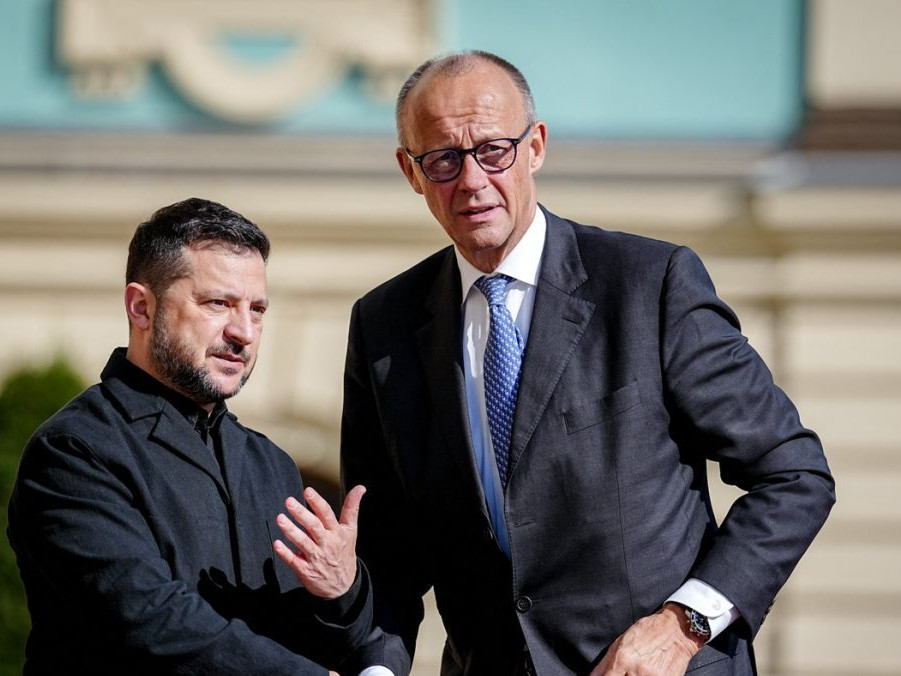 Volodymyr Zelenskyj a Friedrich Merz.