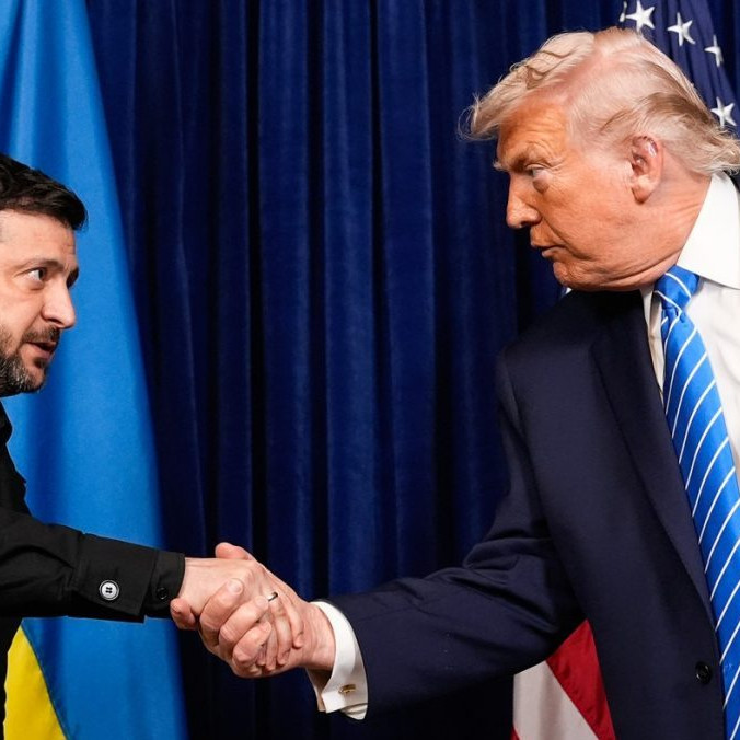 Volodymyr Zelenskyj a Donald Trump.