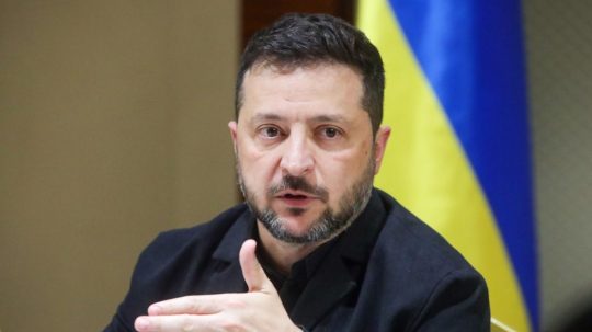Ukrajinský prezident Volodymyr Zelenskyj.