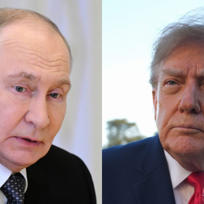 Na kombosnímke Vladimir Putin a Donald Trump.