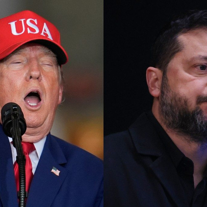 Donald Trump a Volodymyr Zelenskyj.