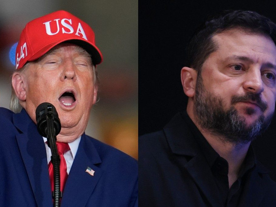 Donald Trump a Volodymyr Zelenskyj.